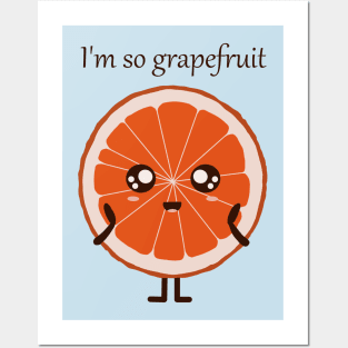 Grapefruit, grateful Posters and Art